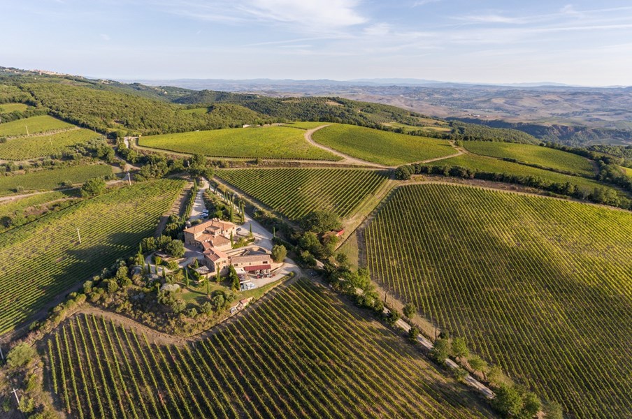 Kjelleren er et godt eksempel på bærekraftig arkitektur, og ble designet for å minimere energiforbruk og miljøpåvirkning. Her behandles druene med stor omsorg for å fremheve de finessepregede aromaene til sangiovese-druen.