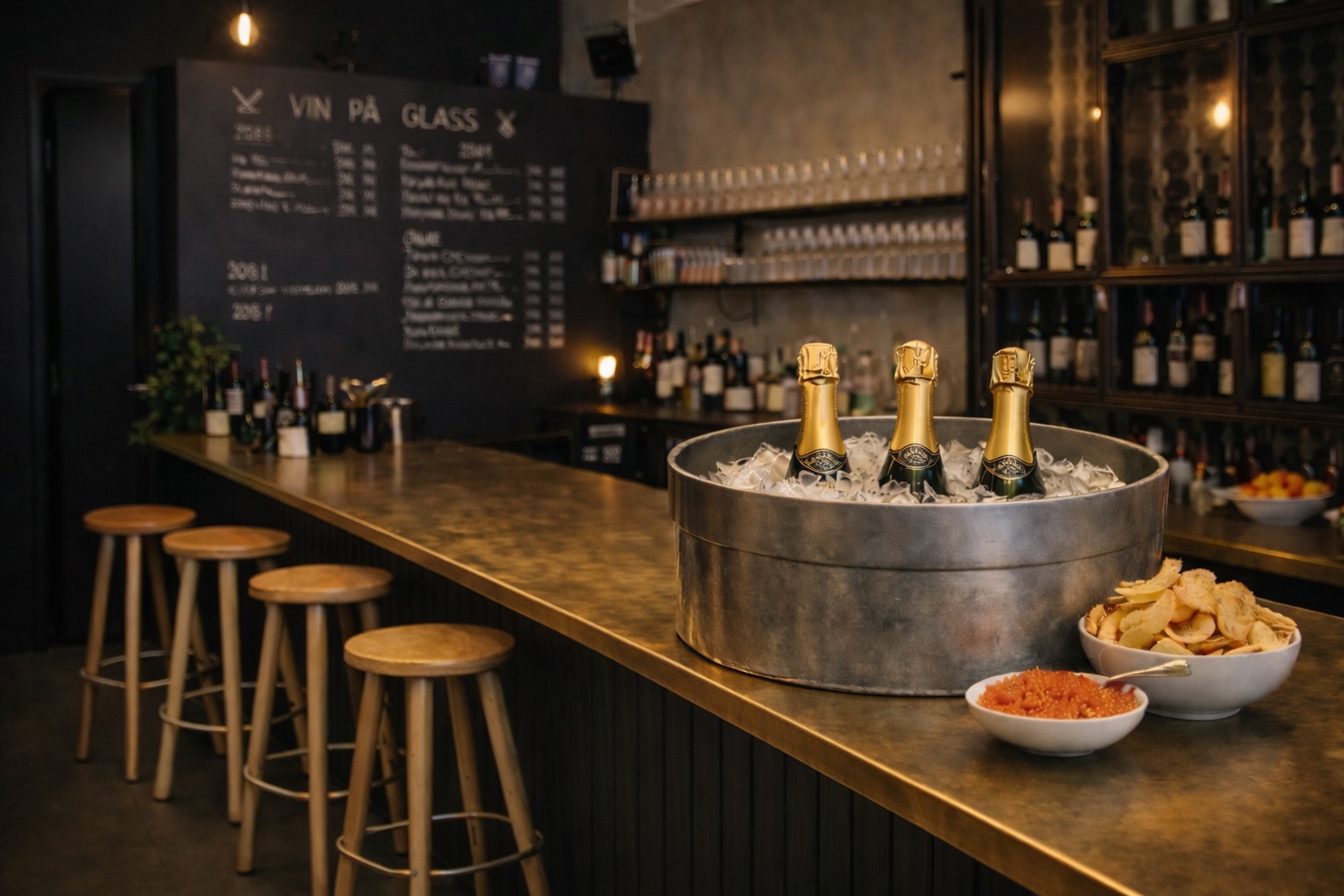 Champagneflights med Nikolai